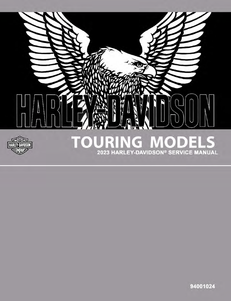 Harley Davidson 2023 Touring Models Service Manual