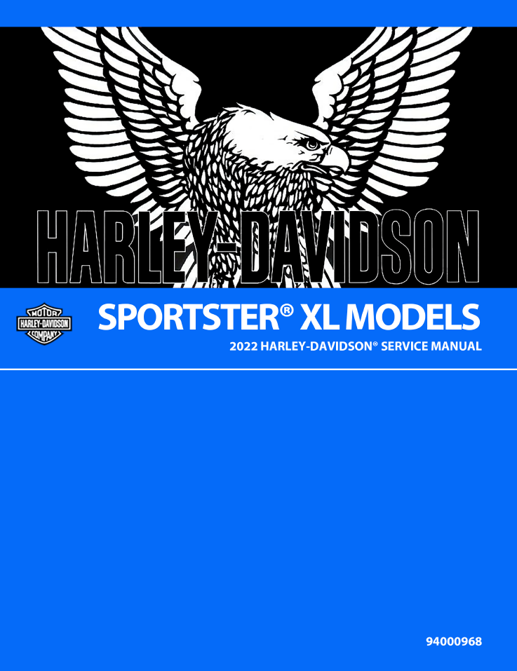 Harley Davidson 2022 Sportster XL Models Service Manual