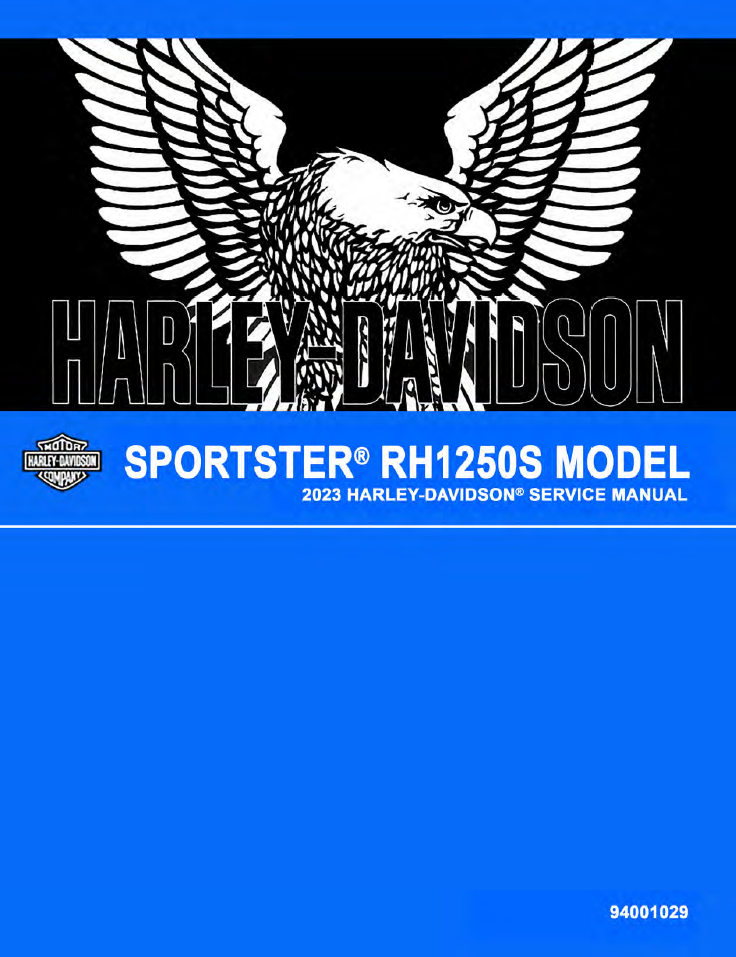 Harley Davidson 2023 Sportster RH1250S Service Manual Harley Davidson 2023 Sportster RH1250S Service Manual