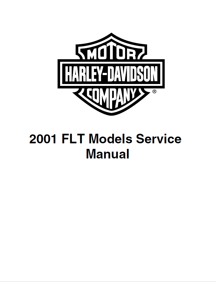 Harley Davidson 2001 Touring Models Service & Electrical Diagnostic Manual
