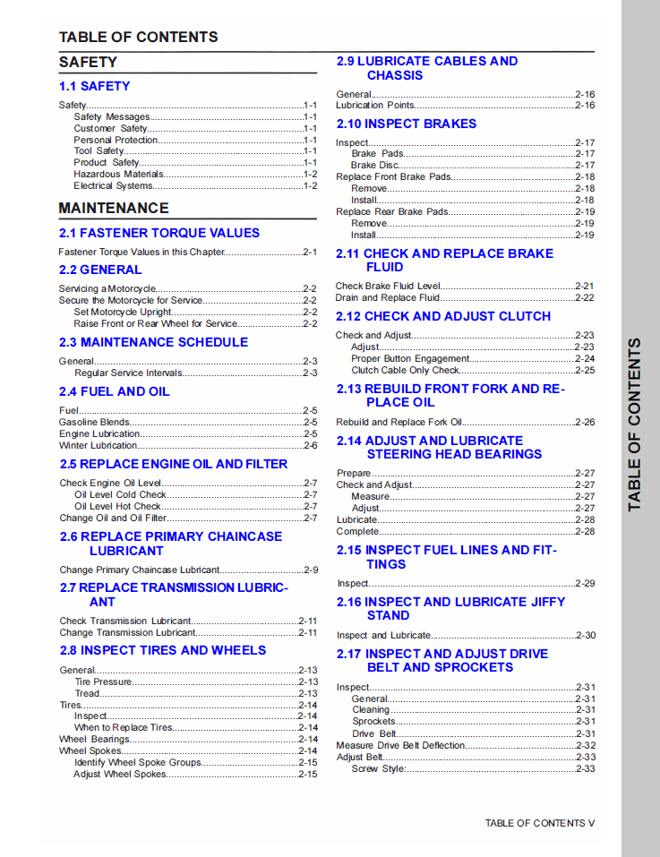 Harley Davidson 2023 Softail Models Service Manual
