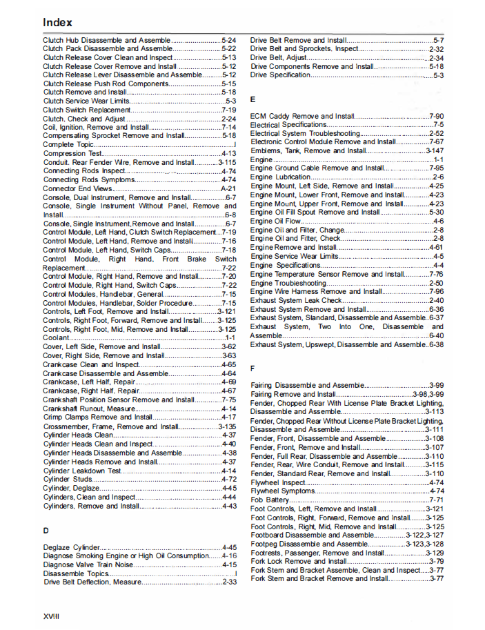 Harley Davidson 2021 Softail Models Service Manual