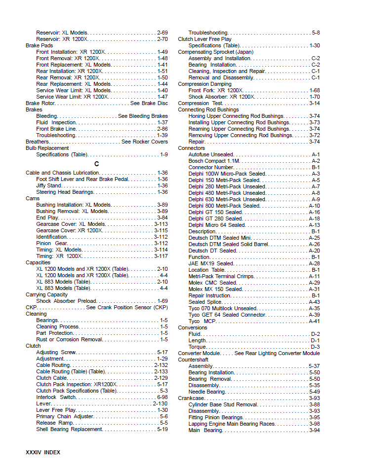 Harley Davidson 2013 Sportster Models Service & Electrical Diagnostic Manual