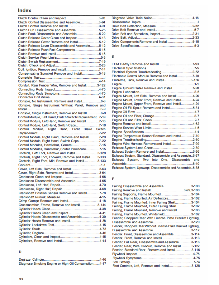 Harley Davidson 2022 Softail Models Service Manual