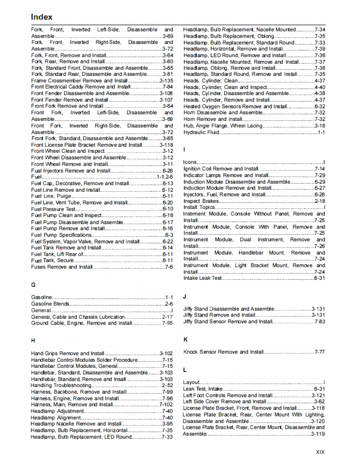Harley Davidson 2021 Softail Models Service Manual