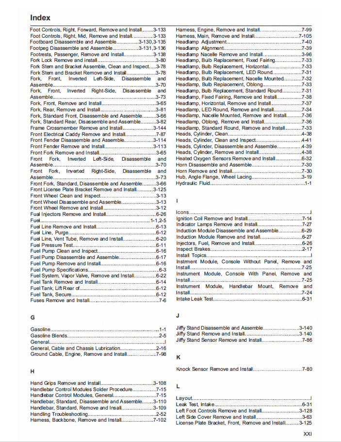 Harley Davidson 2022 Softail Models Service Manual