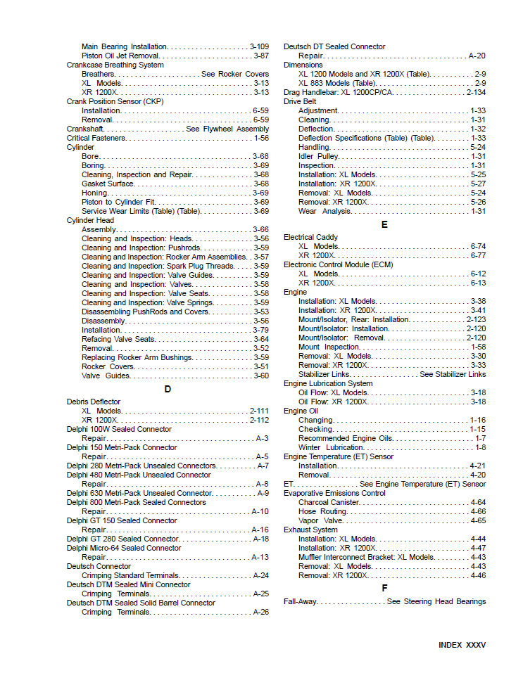 Harley Davidson 2013 Sportster Models Service & Electrical Diagnostic Manual