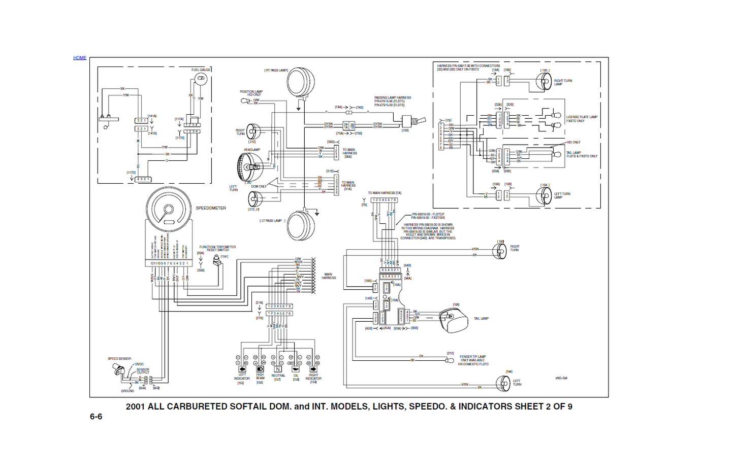 Harley Davidson 2001 Softail Models Service & Electrical Diagnostic Manual