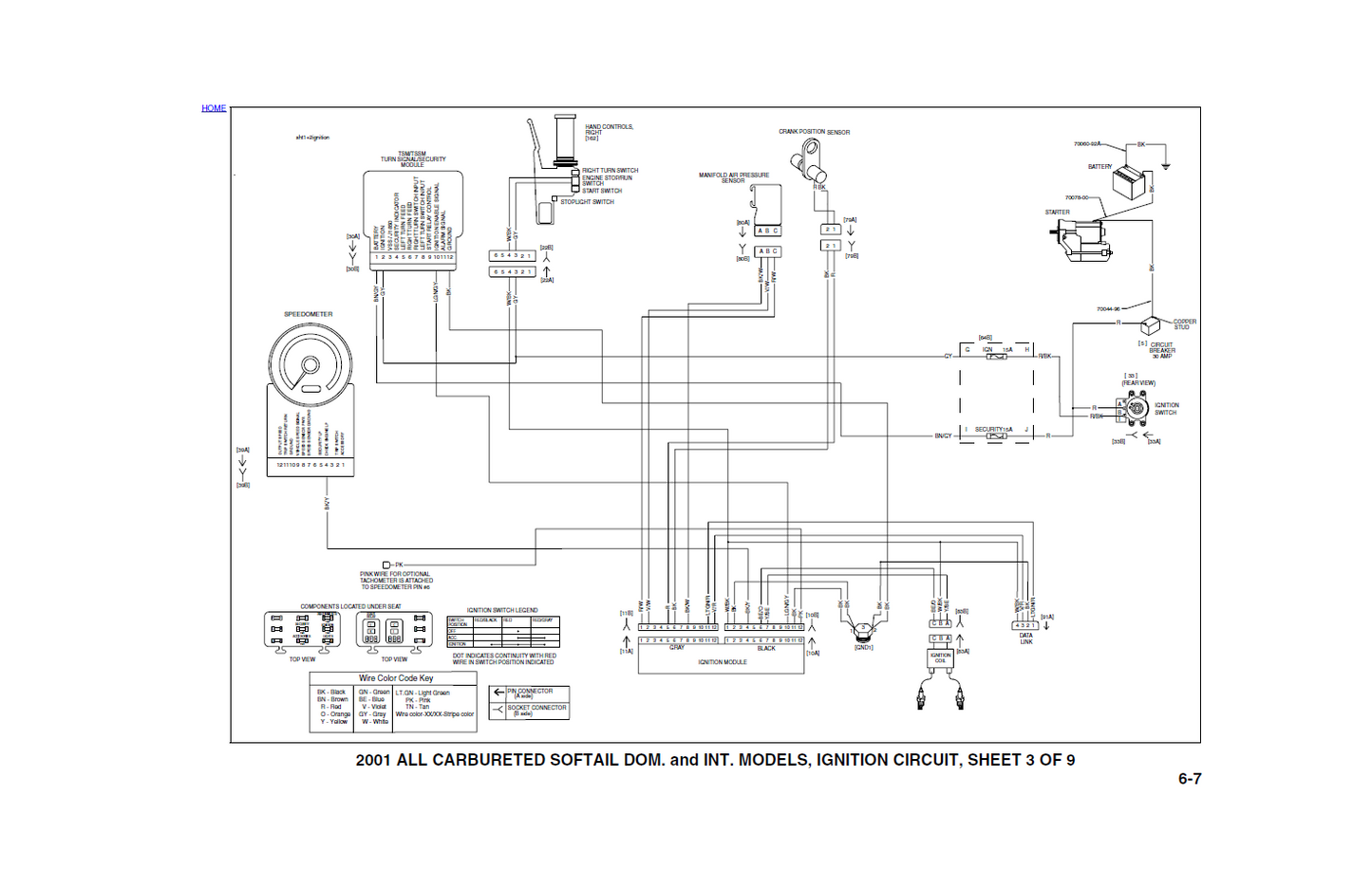 Harley Davidson 2001 Softail Models Service & Electrical Diagnostic Manual