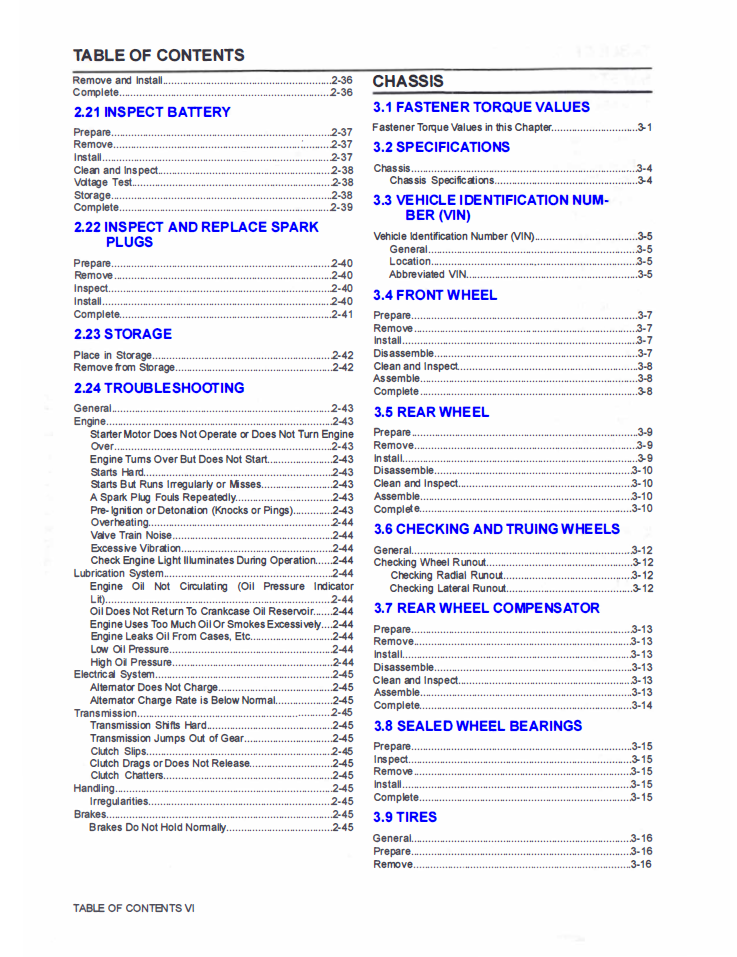 Harley Davidson 2023 Sportster RH975 Service Manual