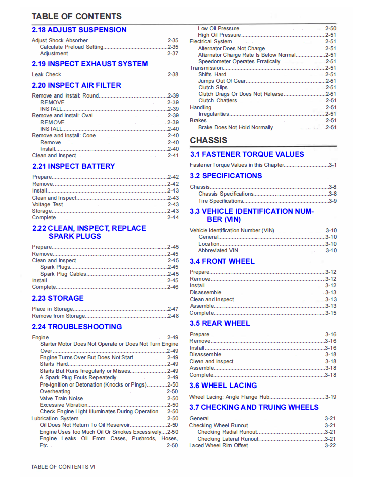 Harley Davidson 2024 Softail Models Service Manual
