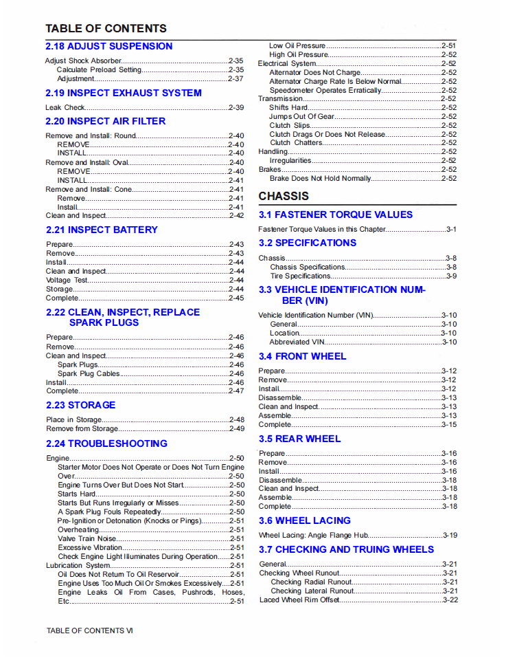 Harley Davidson 2023 Softail Models Service Manual