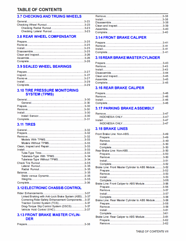 Harley Davidson 2023 Touring Models Service Manual