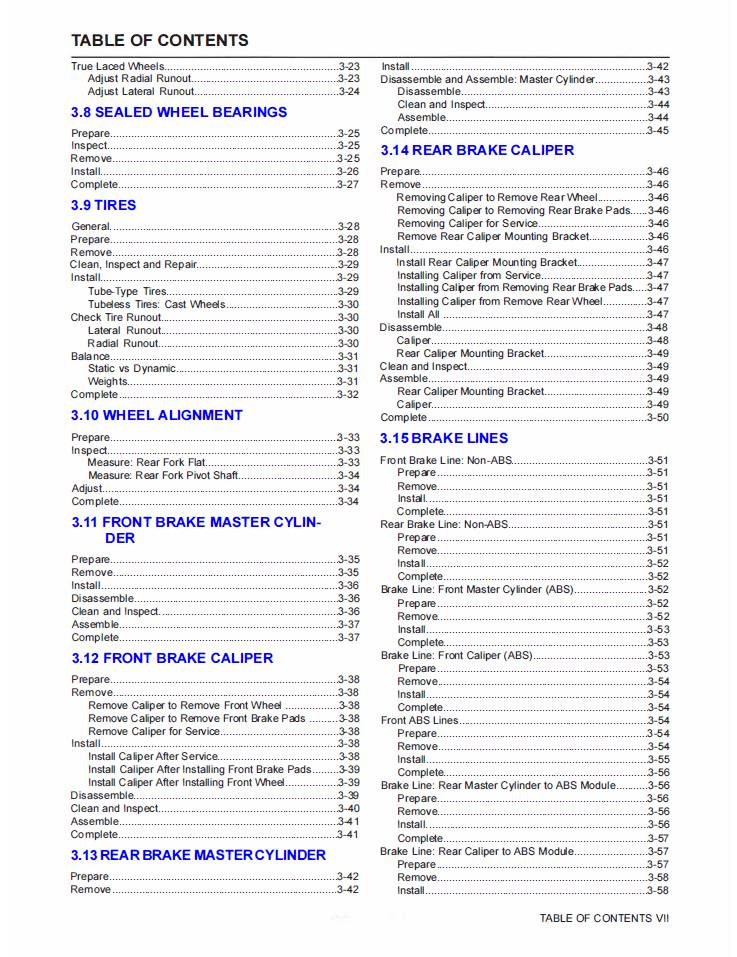 Harley Davidson 2023 Softail Models Service Manual