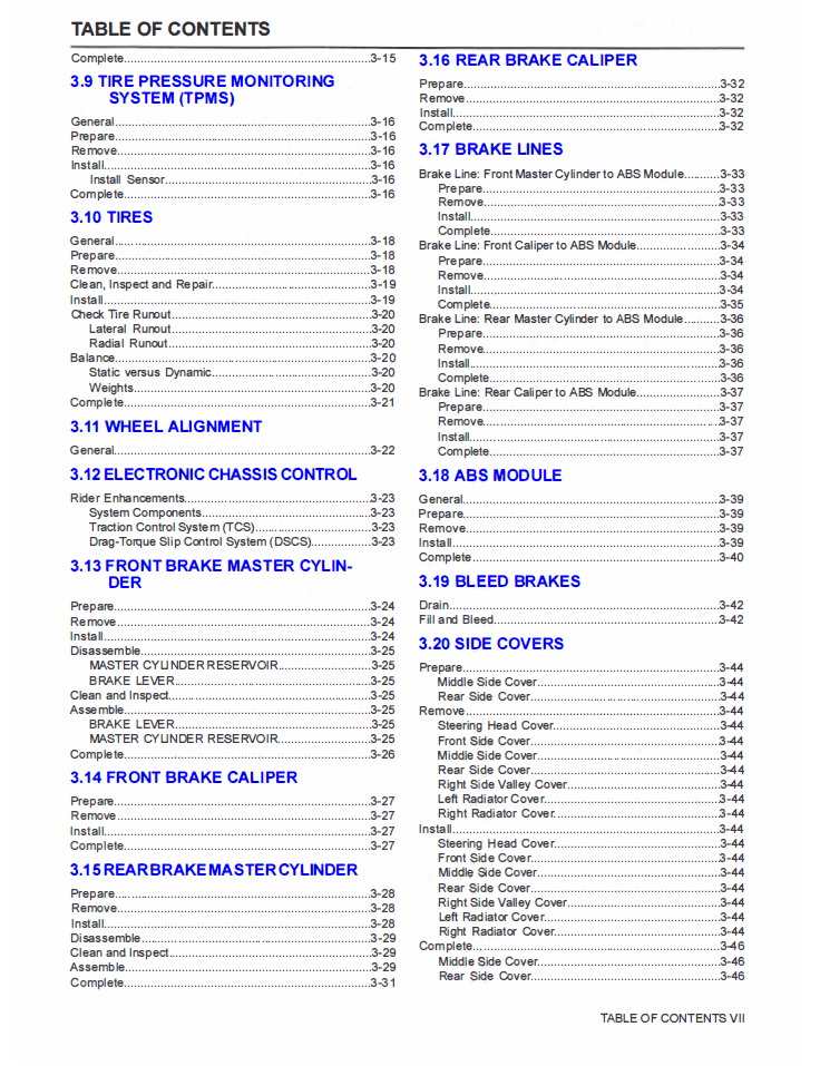 Harley Davidson 2024 Sportster RH1250S Service Manual