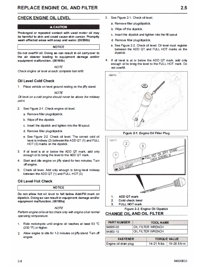 Harley Davidson 2021 Softail Models Service Manual