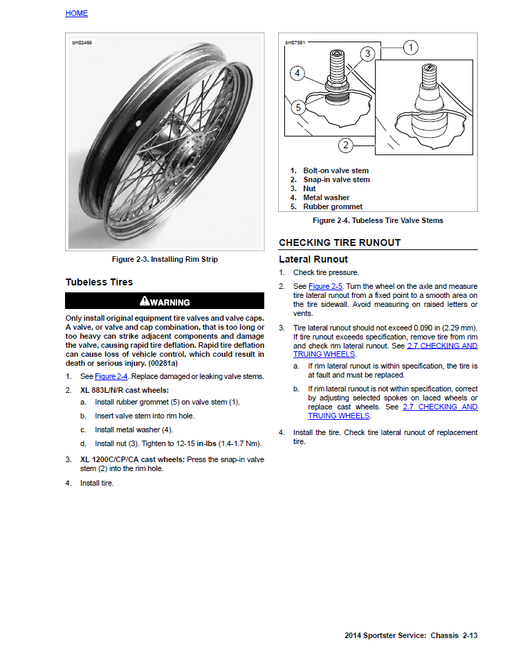 Harley Davidson 2014 Sportster Models Service & Electrical Diagnostic Manual