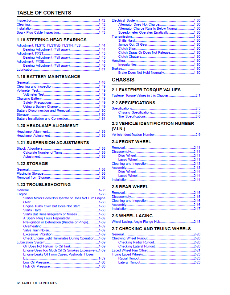 Harley Davidson 2014 Softail Models Service & Electrical Diagnostic Manual