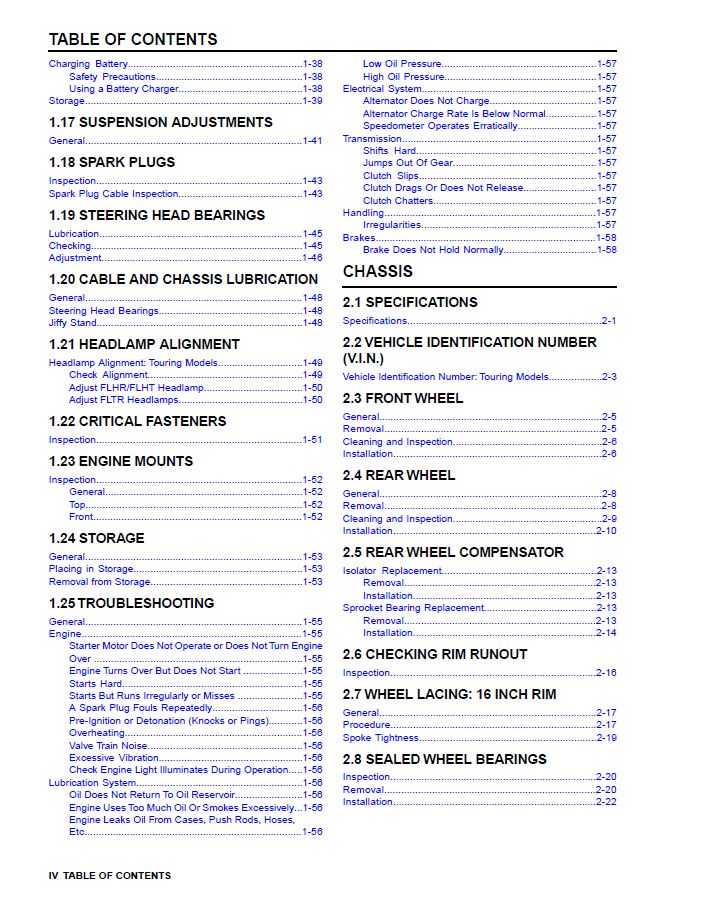 Harley Davidson 2008 Touring Models Service & Electrical Diagnostic Manual