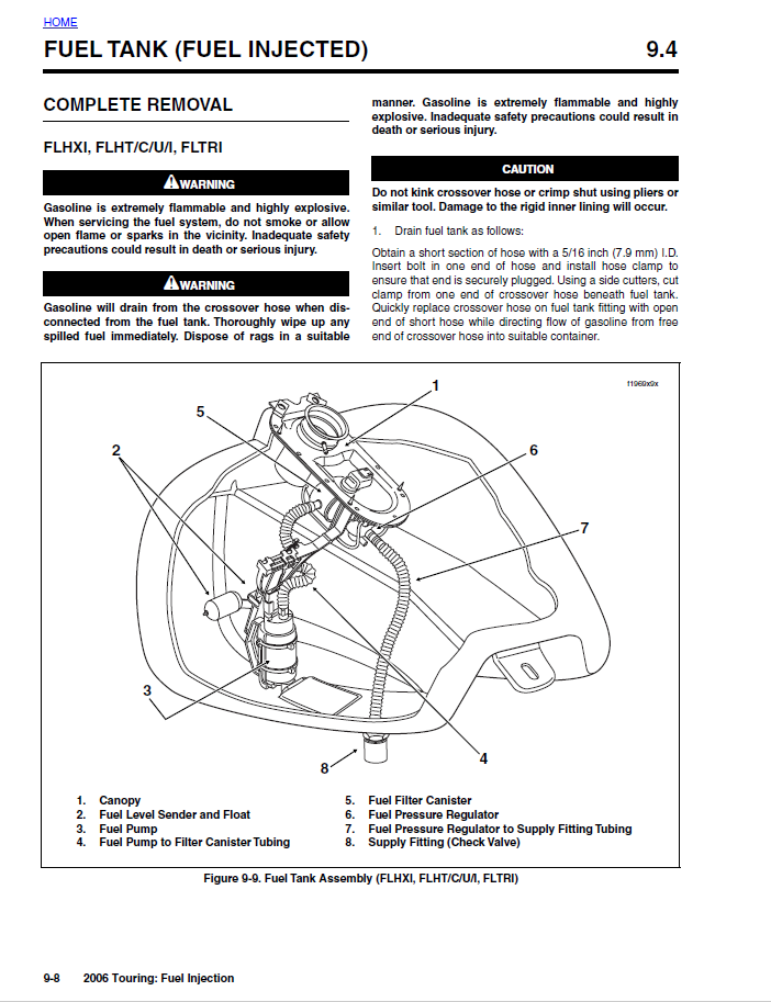 Harley Davidson 2006 Touring Models Service & Electrical Diagnostic Manual