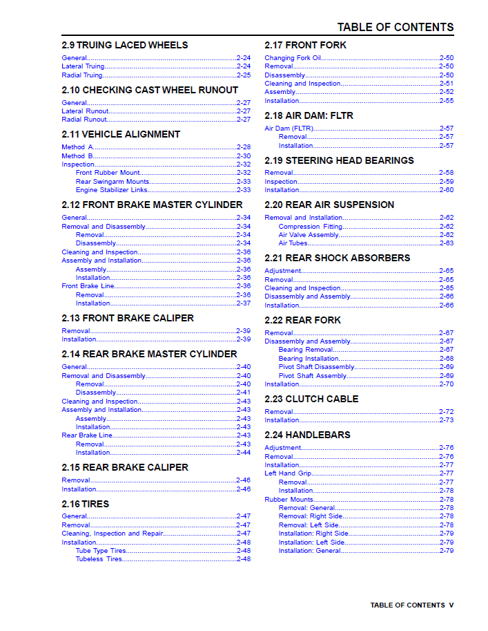 Harley Davidson 2008 Touring Models Service & Electrical Diagnostic Manual