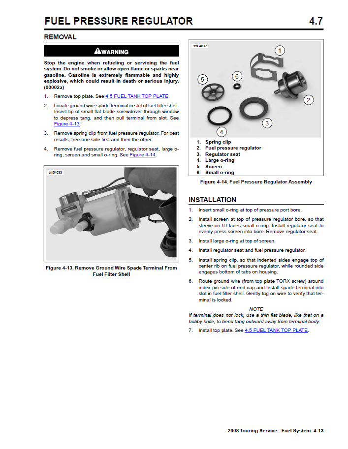 Harley Davidson 2008 Touring Models Service & Electrical Diagnostic Manual