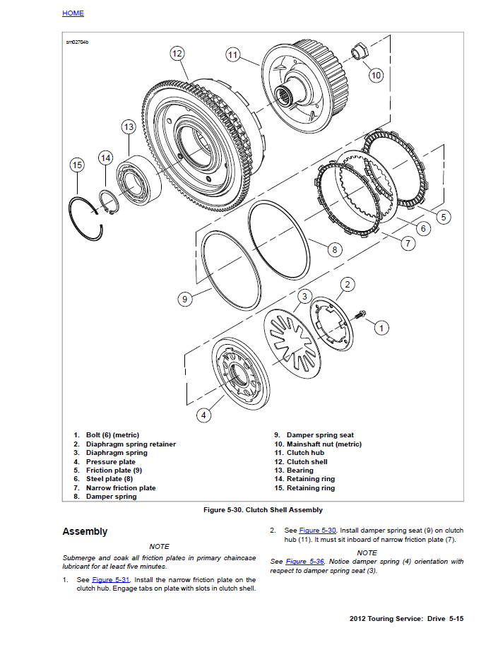 Harley Davidson 2012 Touring Models Service & Electrical Diagnostic Manual