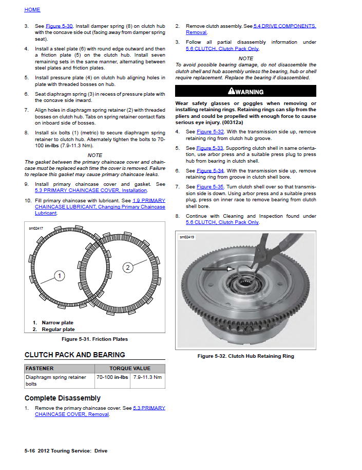 Harley Davidson 2012 Touring Models Service & Electrical Diagnostic Manual