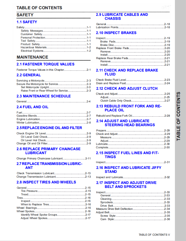 Harley Davidson 2020 Softail Models Service Manual