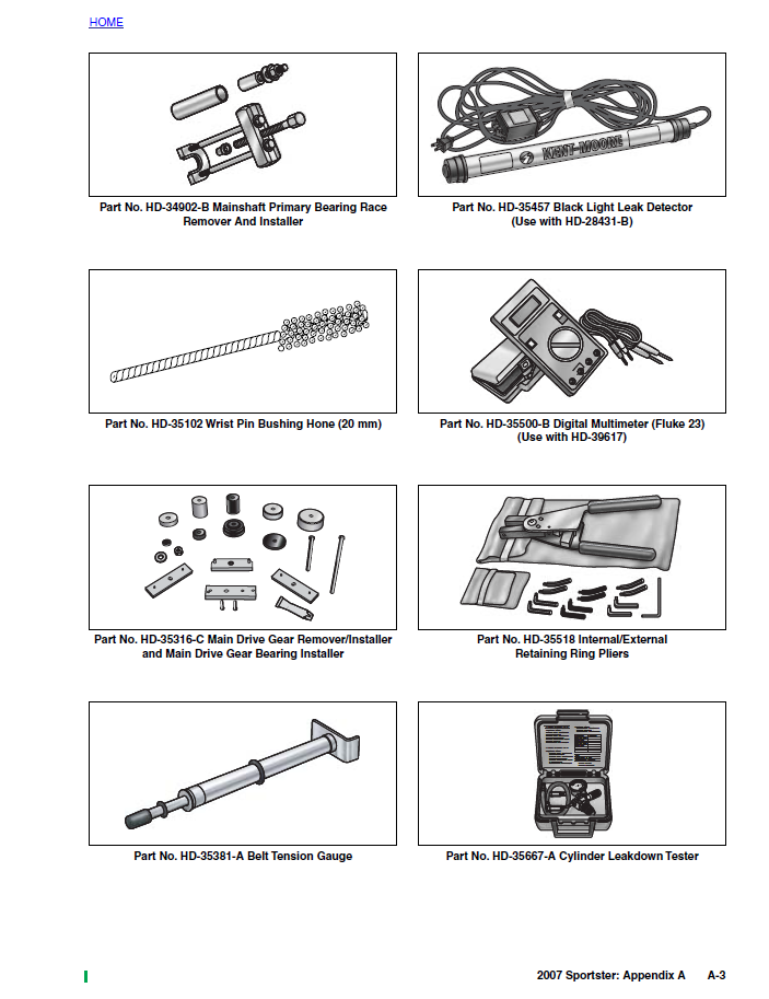 Harley Davidson 2007 Sportster Models Service & Electrical Diagnostic Manual