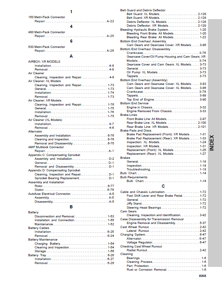 Harley Davidson 2009 Sportster Models Service & Electrical Diagnostic Manual