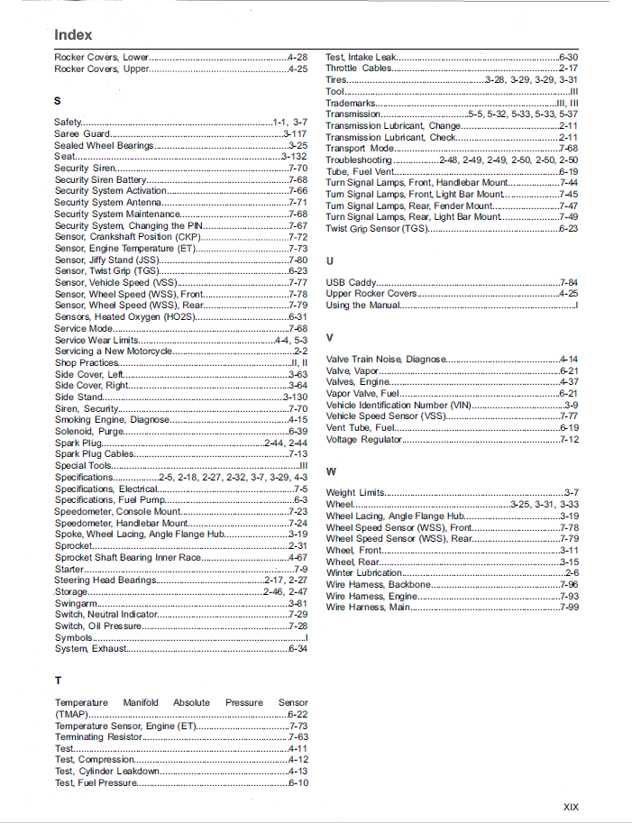 Harley Davidson 2018 Softail Models Service & Electrical Diagnostic Manual