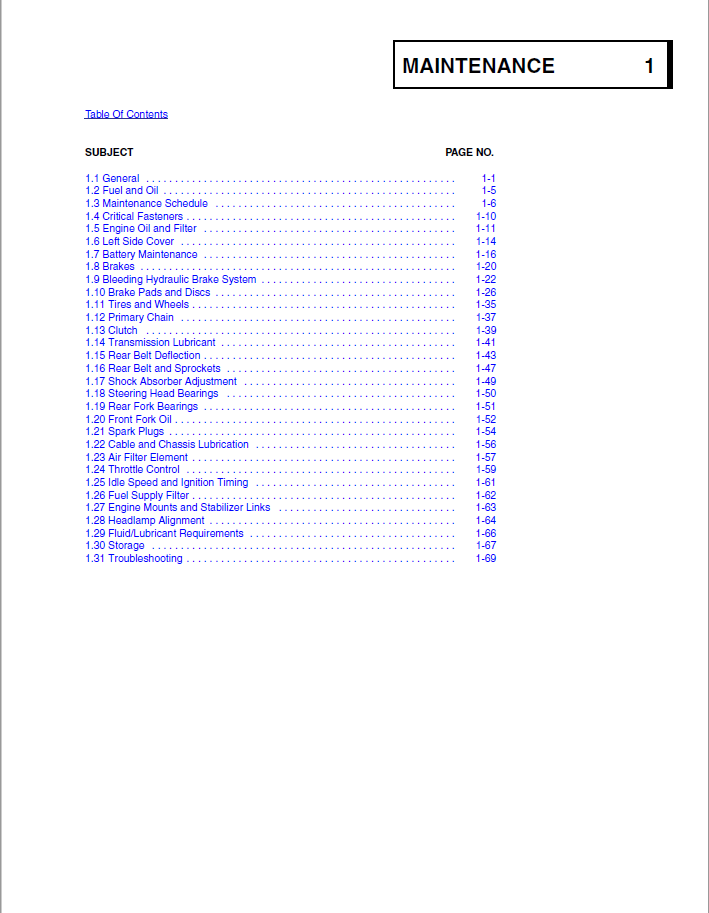 Harley Davidson 2007 Sportster Models Service & Electrical Diagnostic Manual