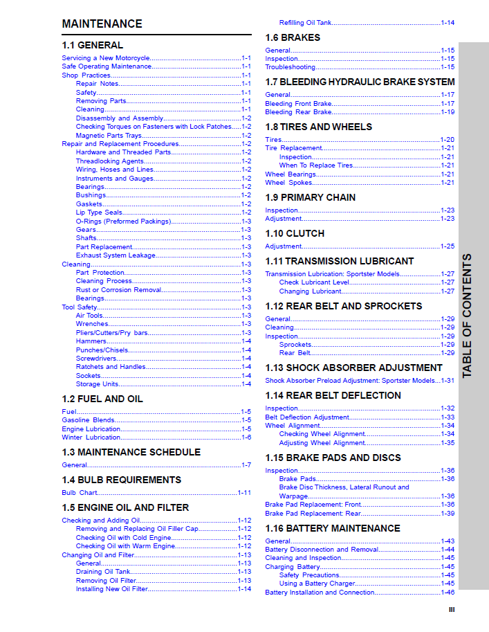 Harley Davidson 2008 Sportster Models Service & Electrical Diagnostic Manual