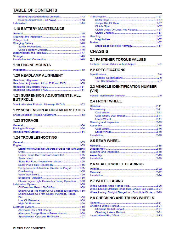Harley Davidson 2016 Dyna Models Service & Electrical Diagnostic Manual