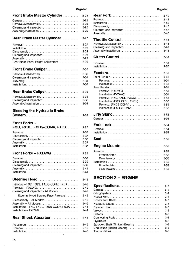 Harley Davidson 1999 Dyna Models Service Manual