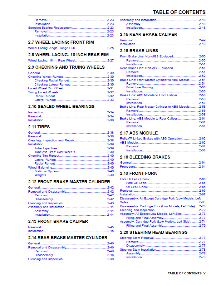 Harley Davidson 2015 Touring Models Service & Electrical Diagnostic Manual