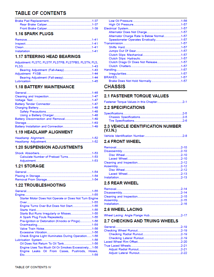 Harley Davidson 2017 Softail Models Service & Electrical Diagnostic Manual