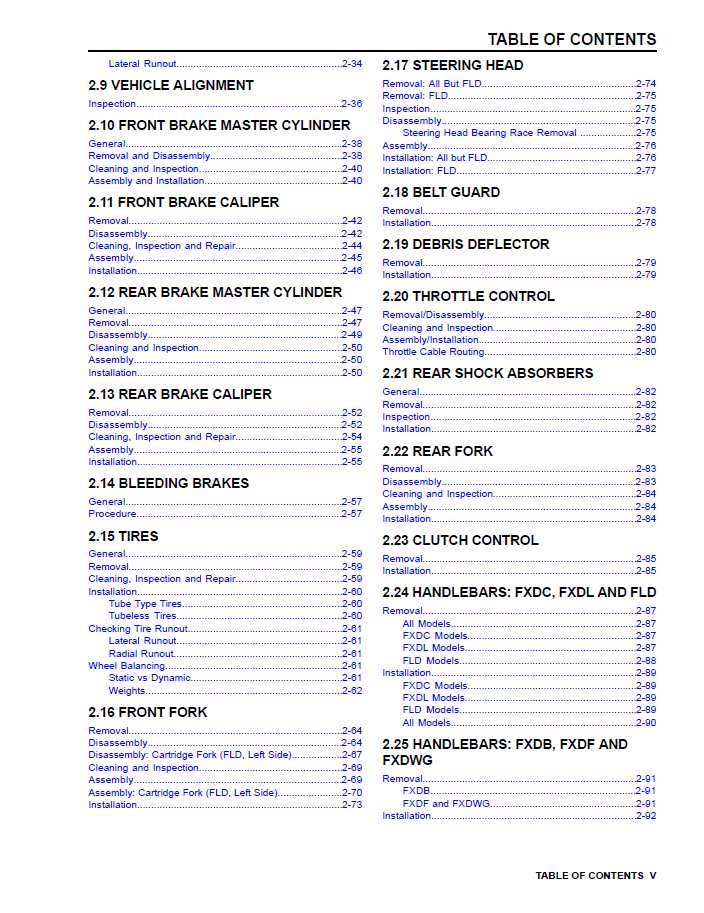 Harley Davidson 2012 Dyna Models Service Manual & Electrical Diagnostic Manual