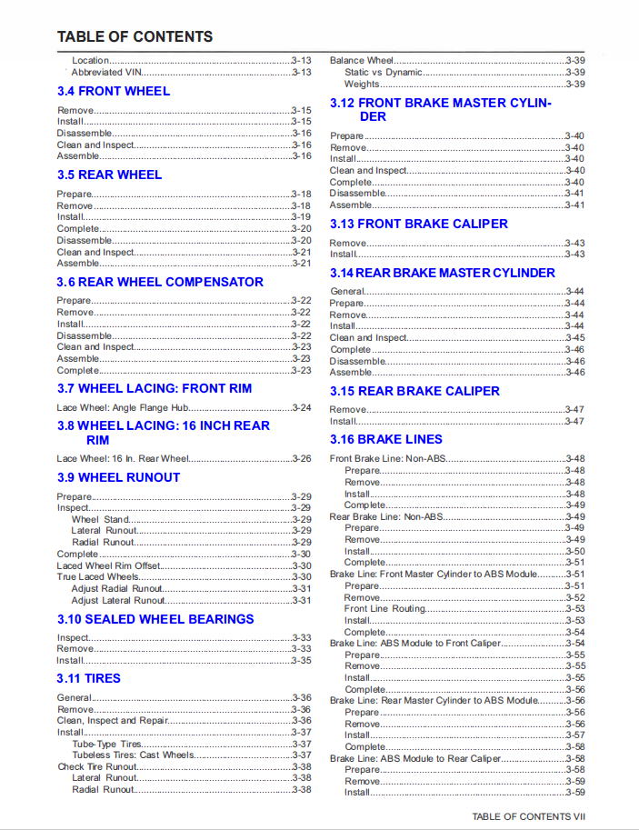 Harley Davidson 2018 Touring Models Service & Electrical Diagnostic Manual