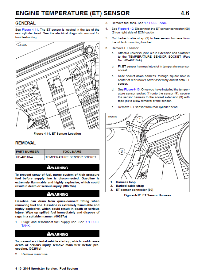 Harley Davidson 2016 Sportster Models Service & Electrical Diagnostic Manual