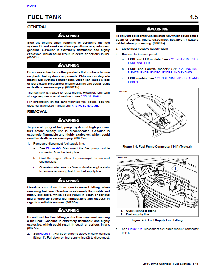Harley Davidson 2016 Dyna Models Service & Electrical Diagnostic Manual