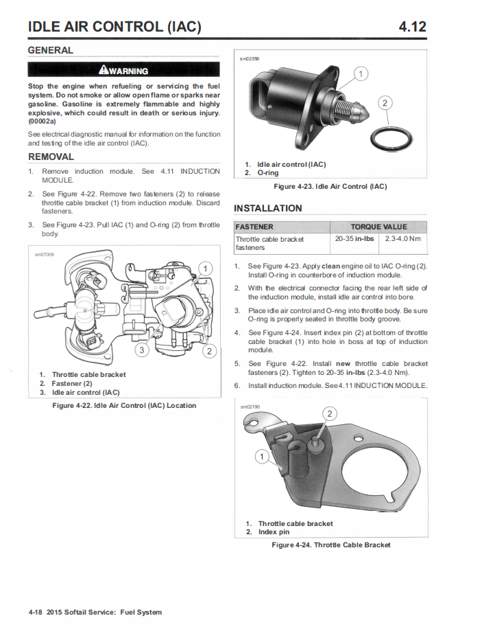 Harley Davidson 2015 Softail Models Service & Electrical Diagnostic Manual
