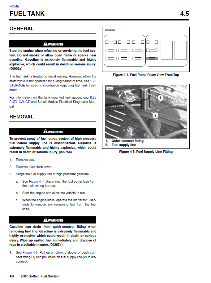 Harley Davidson 2007 Softail Models Service & Electrical Diagnostic Manual