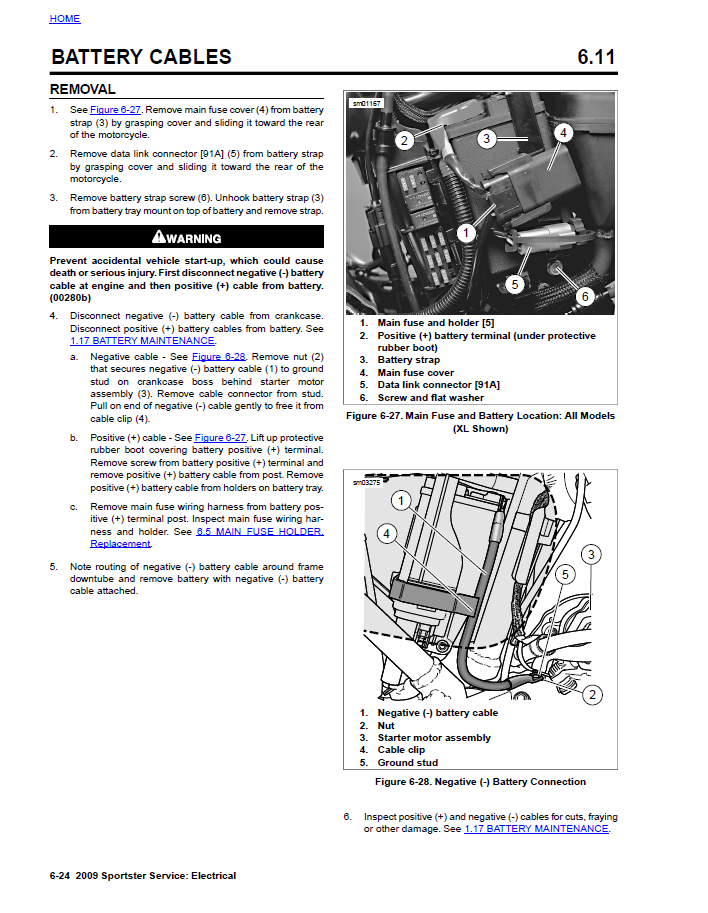 Harley Davidson 2009 Sportster Models Service & Electrical Diagnostic Manual