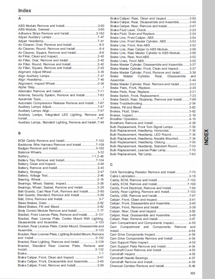 Harley Davidson 2020 Softail Models Service Manual