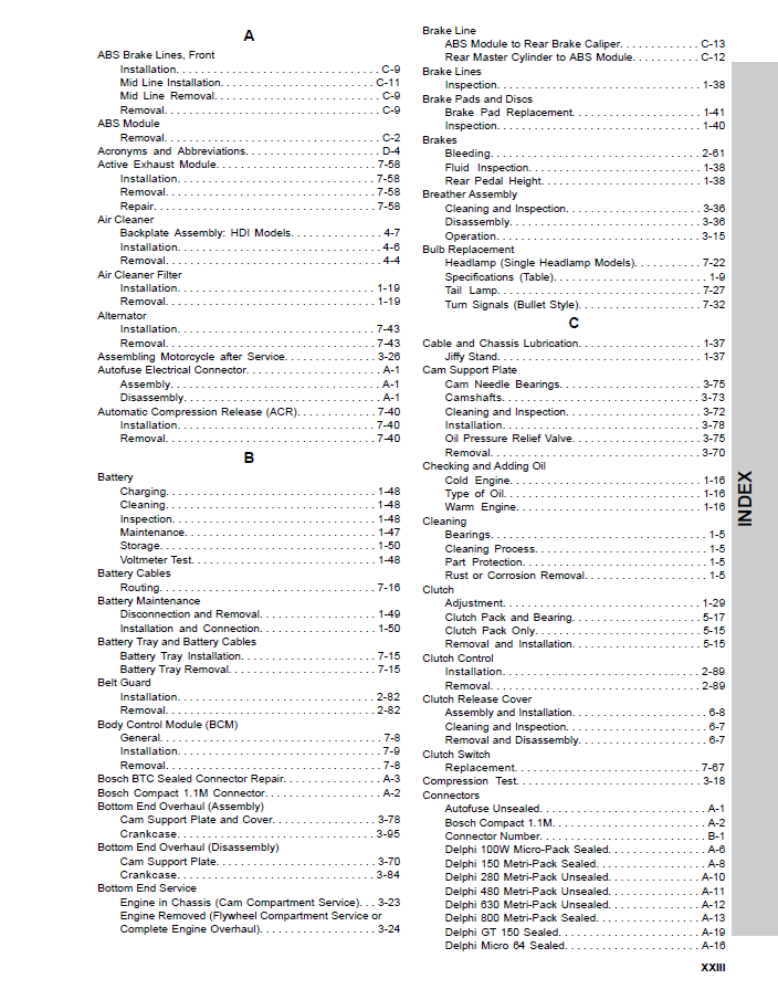 Harley Davidson 2014 Dyna Models Service & Electrical Diagnostic Manual