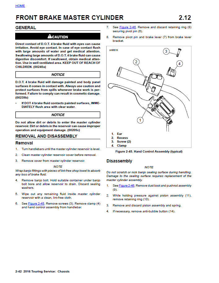 Harley Davidson 2016 Touring Models Service & Electrical Diagnostic Manual