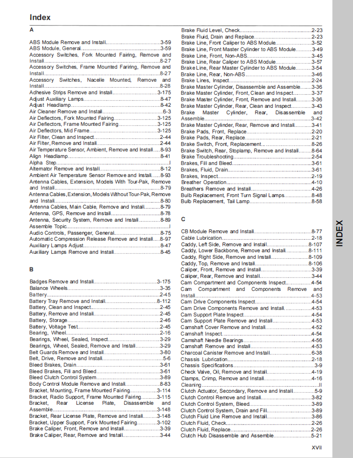 Harley Davidson 2019 Touring Models Service & Electrical Diagnostic Manual