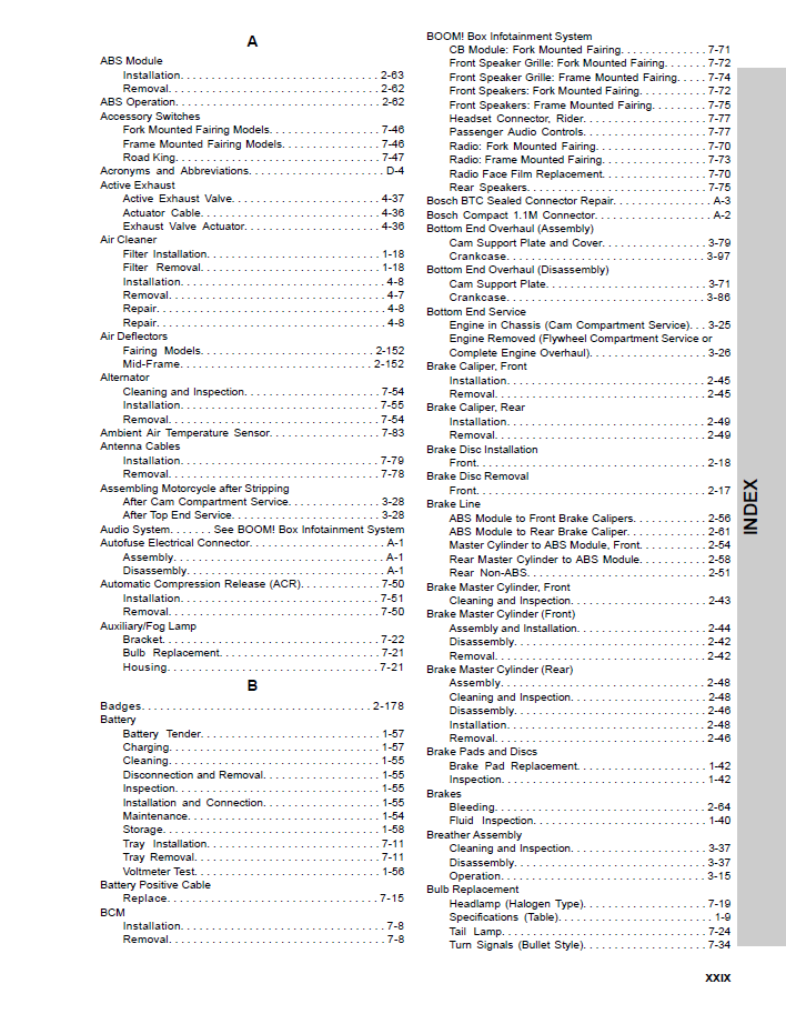 Harley Davidson 2015 Touring Models Service & Electrical Diagnostic Manual